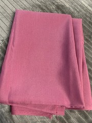 Vintage Pink Fabric 28” X 45” 1.25 Yards Polyester ? Threaded Texture Mauve