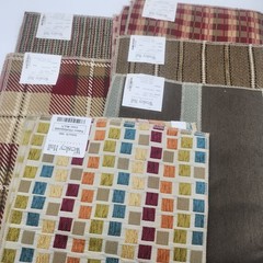 Wesley Hall lot of 6 vintage discontinued Fabric Samples 26″ x 22″