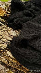Black Linen Cotton Blended Sewing Fabric By 2 Meters.