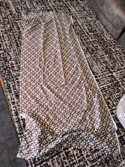 Joann Fabrics Mid-Century Modern Cotton Print Blue Brown 43×80 Fabric