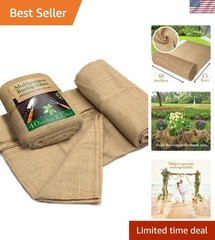 Eco-Conscious 40″ x 15 Feet Burlap Fabric Roll – Strong, Biodegradable & Stylish