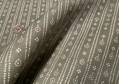 1.75YD PARKER & JULES Birdlip Hunter Colorway 100% Oyster Linen Fabric Belgium