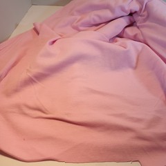 2.75 Yards Light Pink Solid Knit Fabric 60″ wide Cotton Blend 2-Way Stretch