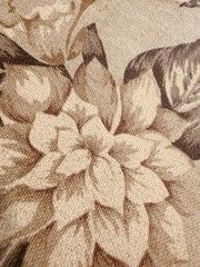 Vintage lg scale Floral Pink Taupe Sage Upholstery Sewing Fabric 104″ x 56″