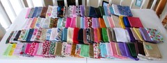 7 LB SCRAP ASSORTED PIECES ALL COTTON QUILT FABRIC BOX 3