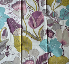 Clarke& Clarke Lotus Designer Fabric Remnant 24″x24″