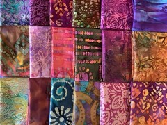 BATIK STASH BUILDER 8 Piece Mystery Fat Quarters Assorted Bright Batik 2 Yards