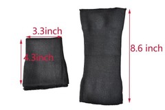 Knit Cuffs for Jacket 1 Pair Black Seamless Rib Cuffs for Sleeve Replace