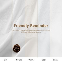 Linen Fabric by the Yard, 61 Inch Wide White Blend Cloth, 60% Linen 40%