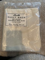 Bucilla Quilt Back Double Bed Size Fine Quality Percale Cotton Fabric 90″x103″
