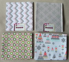 25 Fat Quarters, Assorted Geometric Patterns, Multicolor 18″x21″ Cotton Fabric 1