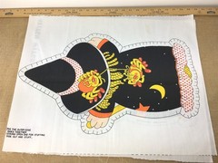 Stitch Witch Doll Fabric Panel Spring Mills Vtg #7685 Cut & Sew Halloween