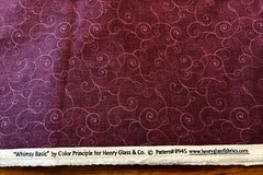 Whimsy Basic by Color Principle for Henry Glass Soothing Swirl Wine Purple 2 Yds