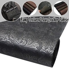 30x137cm Swirls Bump Textured Faux Leather Synthetic Leather Fabric Sheets DIY