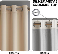 3-In-1 Thermal Blackout Curtains for Winter Insulating – Noise Cancelling Curtai