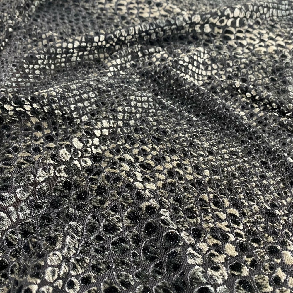Snake Animal Print Burnout Velvet