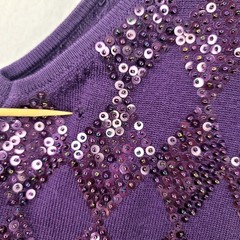 Cutter Crafter Harlequin Sequin X Fine Merino Wool upcycle scrap Dana Buchman