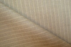 4.44 yds WOOL Fabric Luxury Super 100s Suiting 9 oz Camel Taupe stripe 160″ BTP