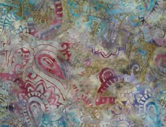 Quilting Patchwork Sewing Batik Paisley Multicoloured 50x55cm FQ