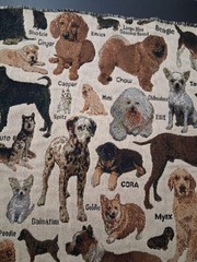 Dog Breed Tapestry Fabric 27×35