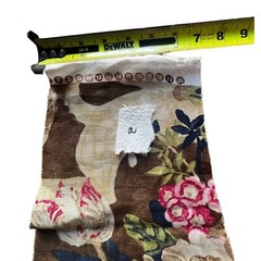 Ralph Lauren Floral Fabric Brown Pink Cream 2 Pc Heatherberry Sage linen Retired