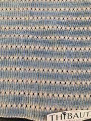 THIBAUT Current in Blue 17 1/4″ Textural Fabric Sample