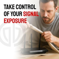 Military-Grade Faraday Fabric & Conductive Tape Kit – Ultimate Signal Protection