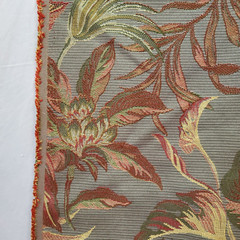 Tropical Floral Foliage Tapestry Jacquard Fabric Upholstery 58″x 2 Yards Elegant