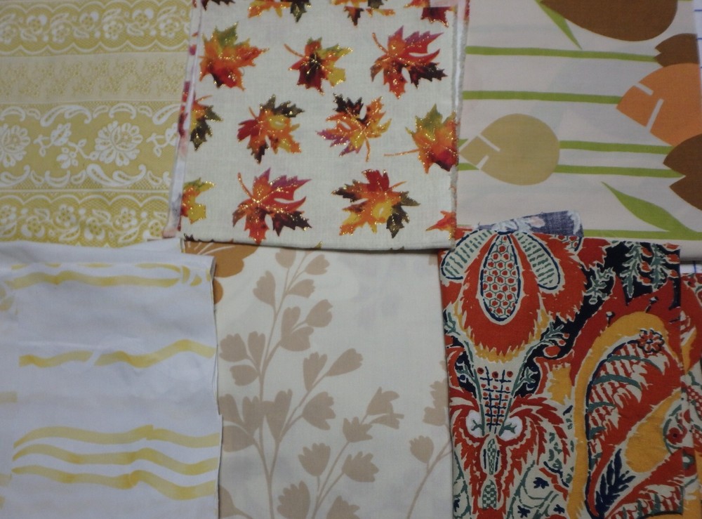 5 lb 3 oz Box of Assorted Fabric Scraps – Assorted mostly Browns & Gray FSBTB138