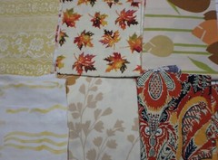 5 lb 3 oz Box of Assorted Fabric Scraps – Assorted mostly Browns & Gray FSBTB138
