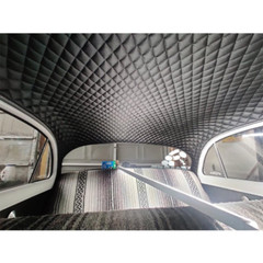 UK Faux Leather Fabric PVC Foam Backing Quilted Vinyl Car Upholstery Headliner