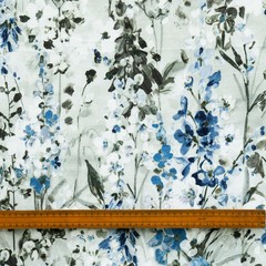 Snow Garden Printed Cotton Fabric By The Yard, Printed Cotton Fabric Upholstery