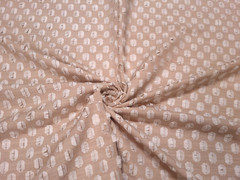 Covington ROKA BLUSH Pink White Eyelash Embroidery Designer Drapery Fabric