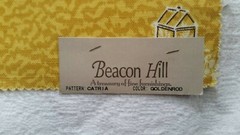 Beacon Hill 17″x17″ fabric piece Germany CATRIA Goldenrod Beehive Garden tools