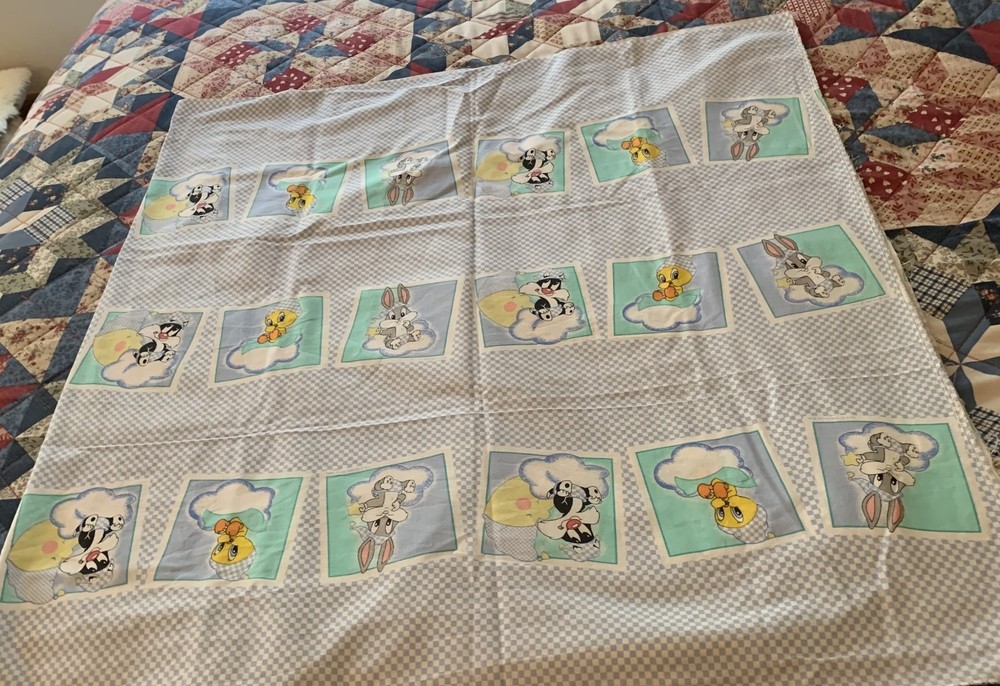 Warner Brothers Looney Tunes Babies Fabric Bugs Tweety Sylvester One Yard Cotton