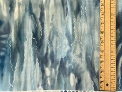 By 1/2 Yd “Nature’s Elements” Clouds Sky Rays Blue White Cotton Fabric Hoffman