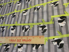 1 yard 30″ x 44″ Quilting Sewing Fabric Joann Exclusive Gray Panda Bears Bamboo