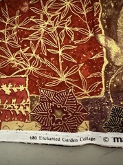 Fabric 100% Cotton 29 Inches Enchanted Garden Collage Makowar United Kingdom