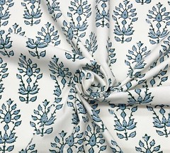 BALLARD DESIGNS ANNIE CORNFLOWER BLUE FLORAL MULTIPURPOSE FABRIC BY YARD 54″W