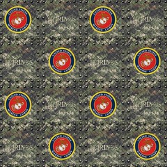 SYKEL ENTERPRISES US Marines Grate 2 Yard Cotton Quilting Fabric