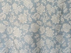 Teal Floral Paradise Curtain Fabric By The Yard Upholstery Fabric Drapery Window