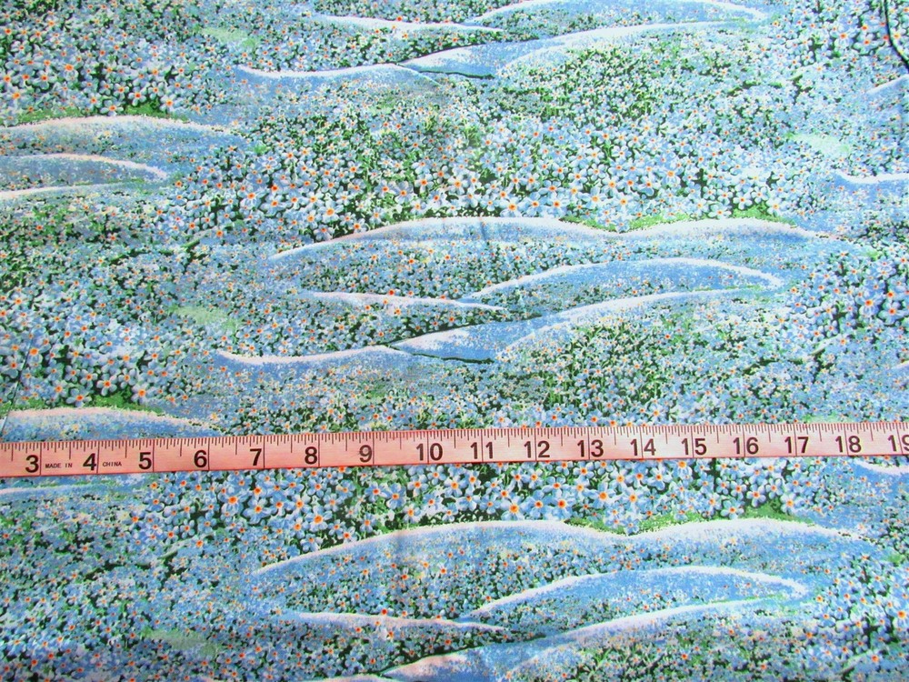 1 yd Cotton Fabric “The State Flowers – Forget Me Not” by Northcott Fabric