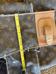 Authentic Louis Vuitton Monogram Vachetta 2 pc 47″ X 6″ Fabric Luggage Scraps