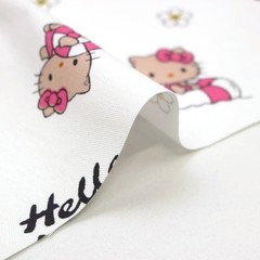 Sanrio Hello Kitty Sunburn Summer Vacation Cotton Oxford Fabric W109cm per 50cm