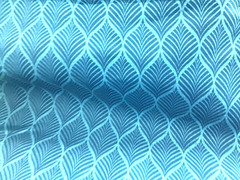 Blue Leaf Outdoor Fabric Berkshire Fenbrook Blue Cove By the Yard