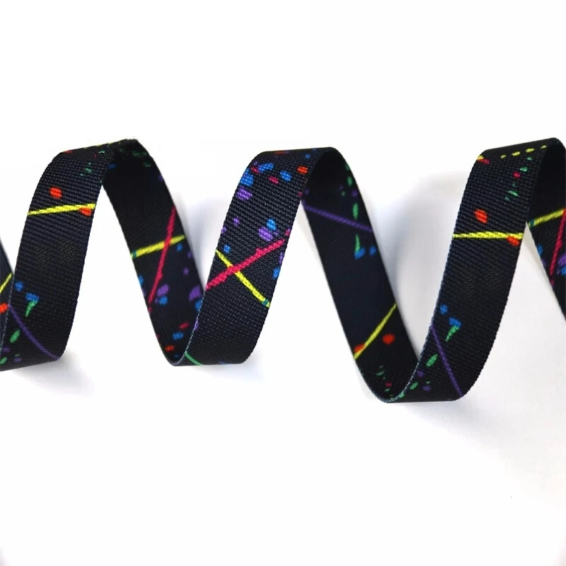 1 Meter 2.5cm Width Splash Camouflage Webbing Non-elastic Edging Strap DIY Parts