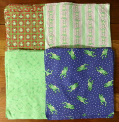 78 FROGS Theme Precut 10″ X 10″ Cotton Blend Fabric Squares Quilting = 5.5 Yds
