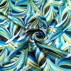 Satin Fabric 58″ Wide By Yard Silky Charmeuse Stripe Satin Material Scarf Diy