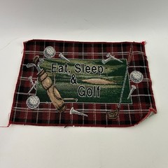 6 Golf Tapestry Upholstery Fabric Samples Vintage Modern Designs Golfing Pillow