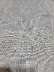 Ralph Lauren, Birchwood Paisley Blue White 5 1/2 Yd X 56″